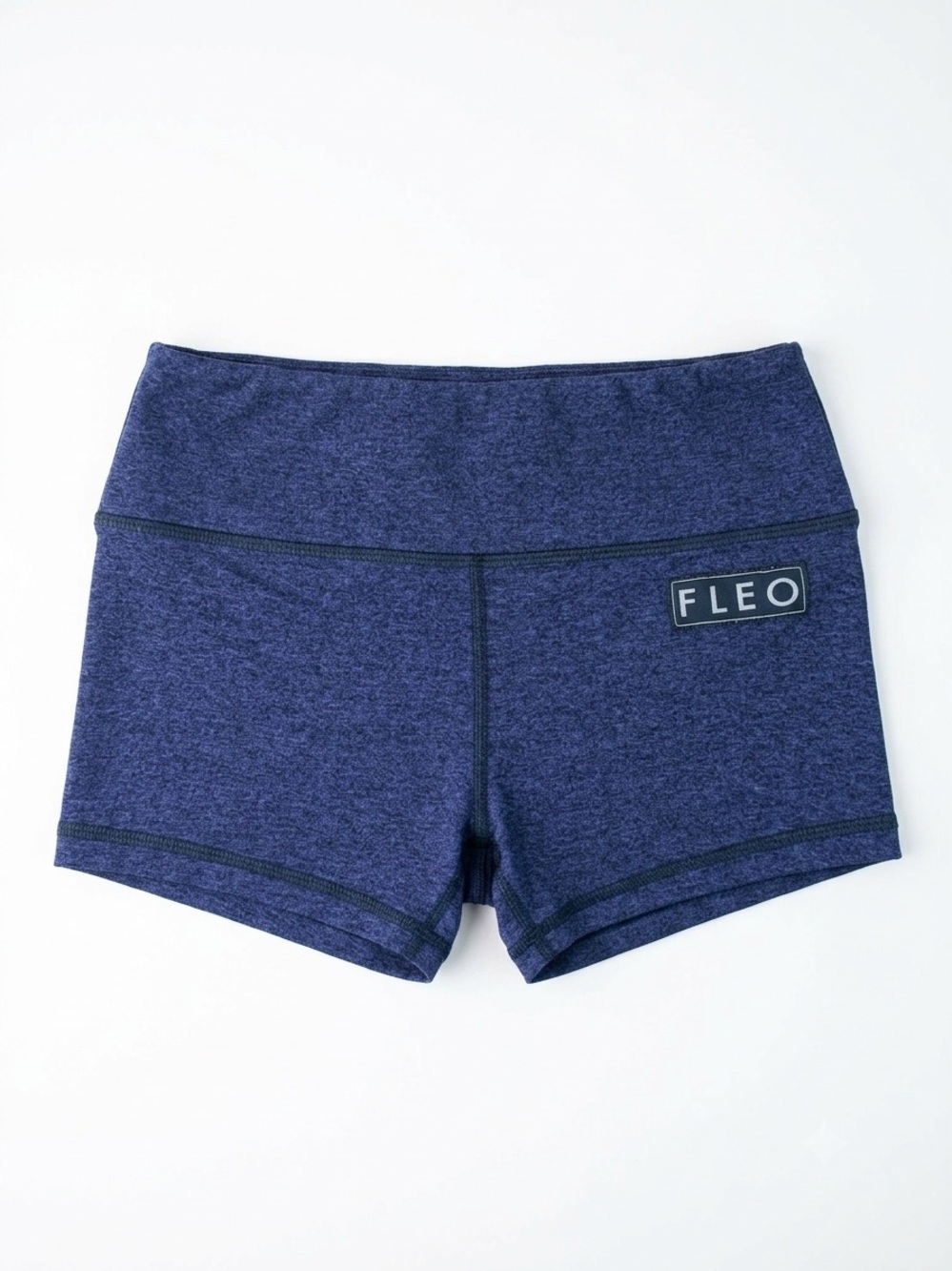 FLEO Shorts Bounce Fabric Half Moon Heathered Performance Bike Shorts - Size XS